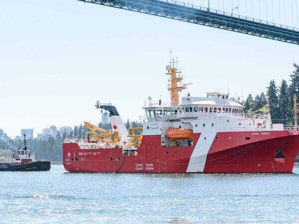 ccgs john cabot and seaspan tug