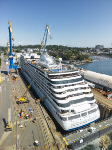 Regent Seven Seas Explorer at Seaspan Victoria Shipyards