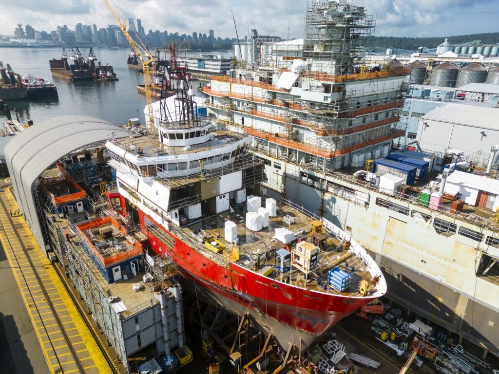 oosv alongside jss under construction