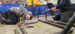 Tori measuring piece of pipe
