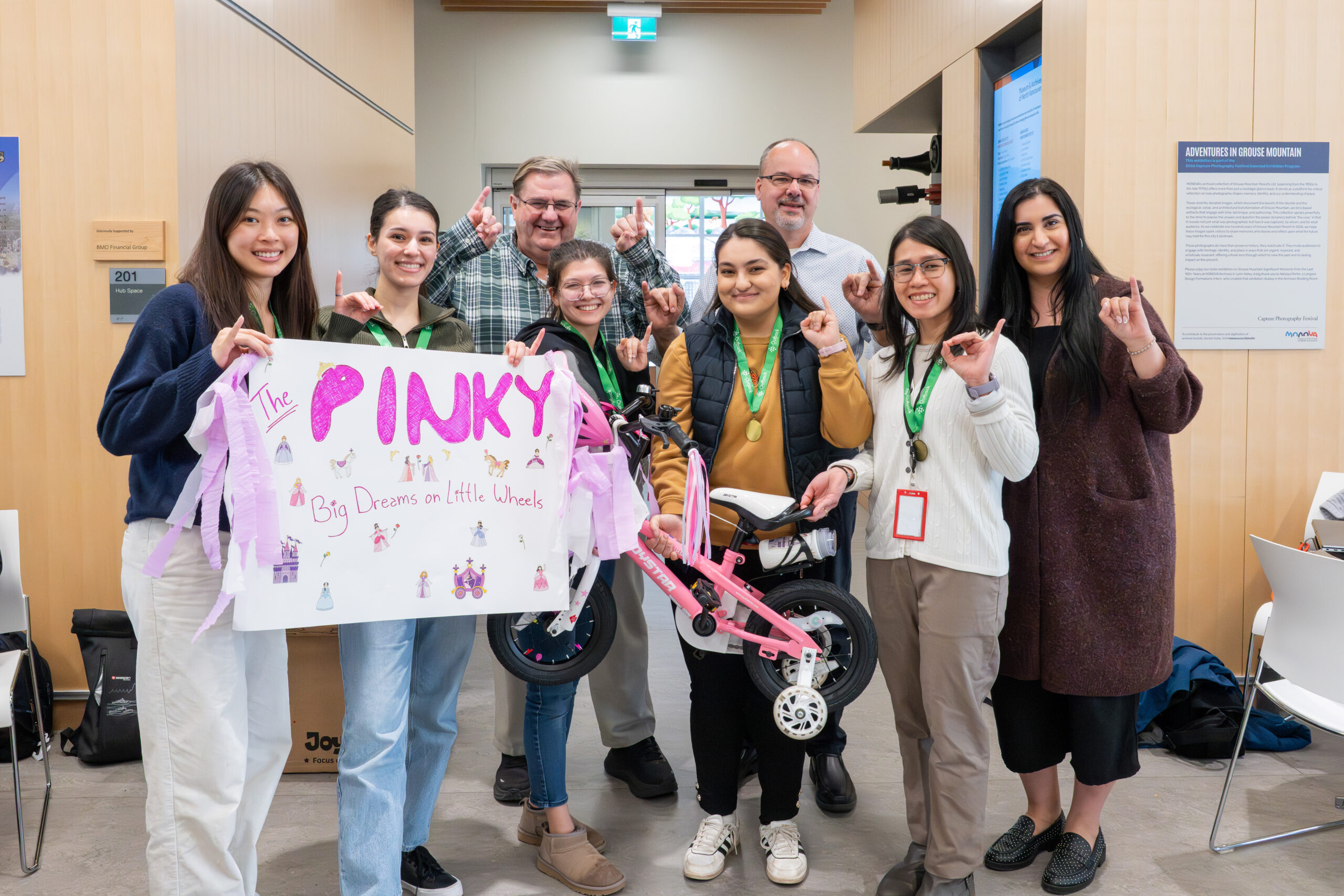 The Pinky team poses with other Seaspan employees after winning first place