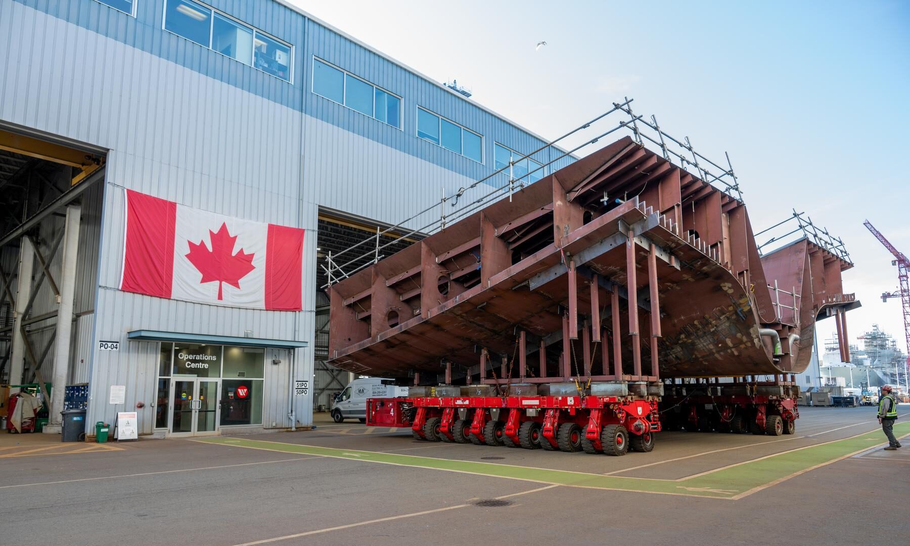 Seaspan celebrates one year of progress on the heavy polar icebreaker