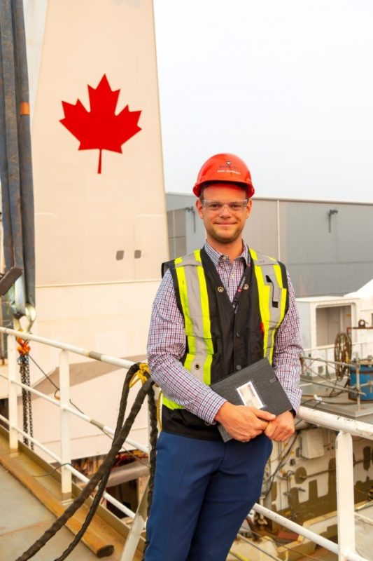 Seaspan electrical engineer Ross Jespersen